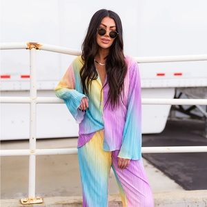 COPY - Dressed In Lala Rainbow Plisse Set XL